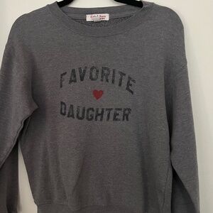 Erin & Sara Women’s Sweatshirt Favorite Daughter. Cotton XS/S